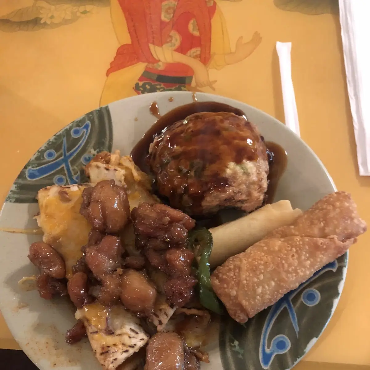 Beef Egg Foo Young Garlic Chicken Egg Roll