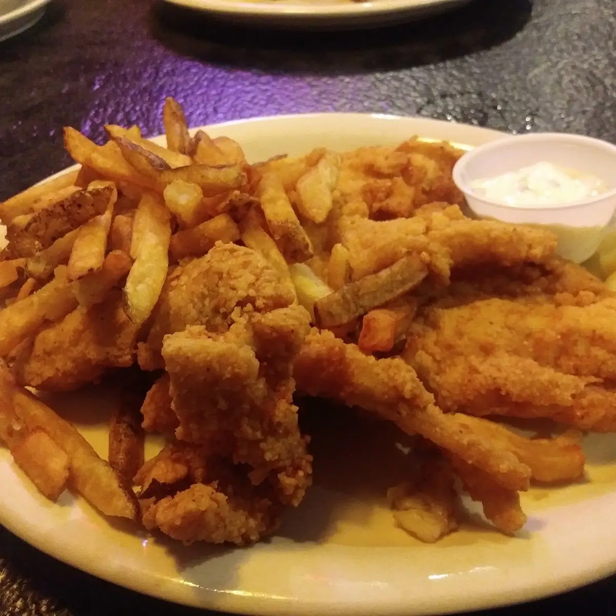 All U Can Eat Fried Fish with a Side Of