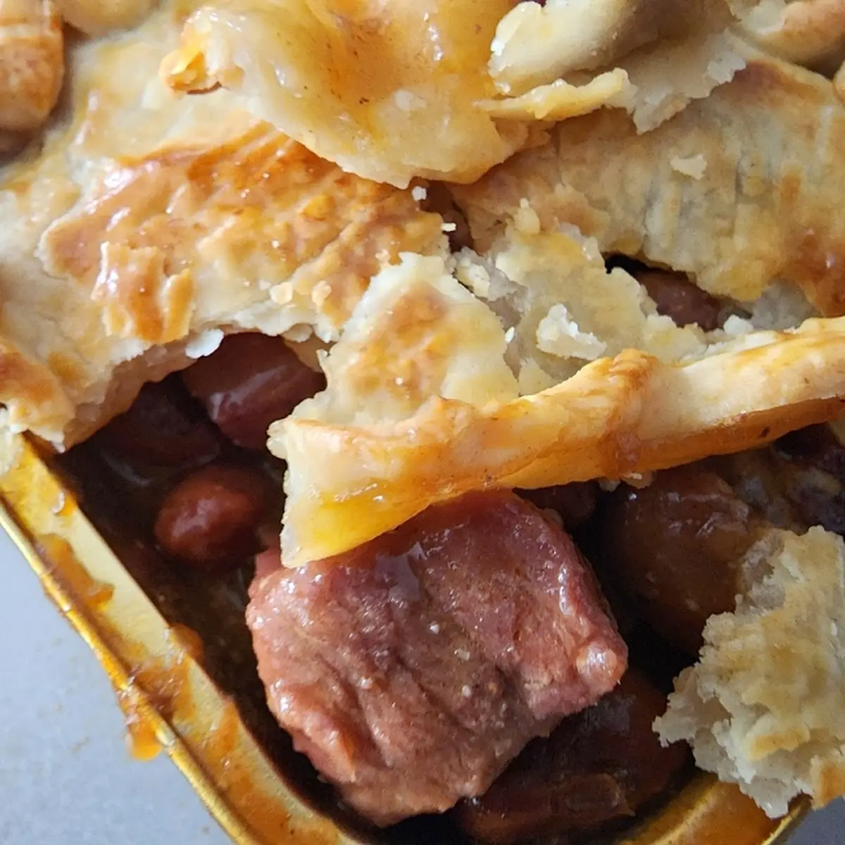 Brisket & Beans Pot Pie