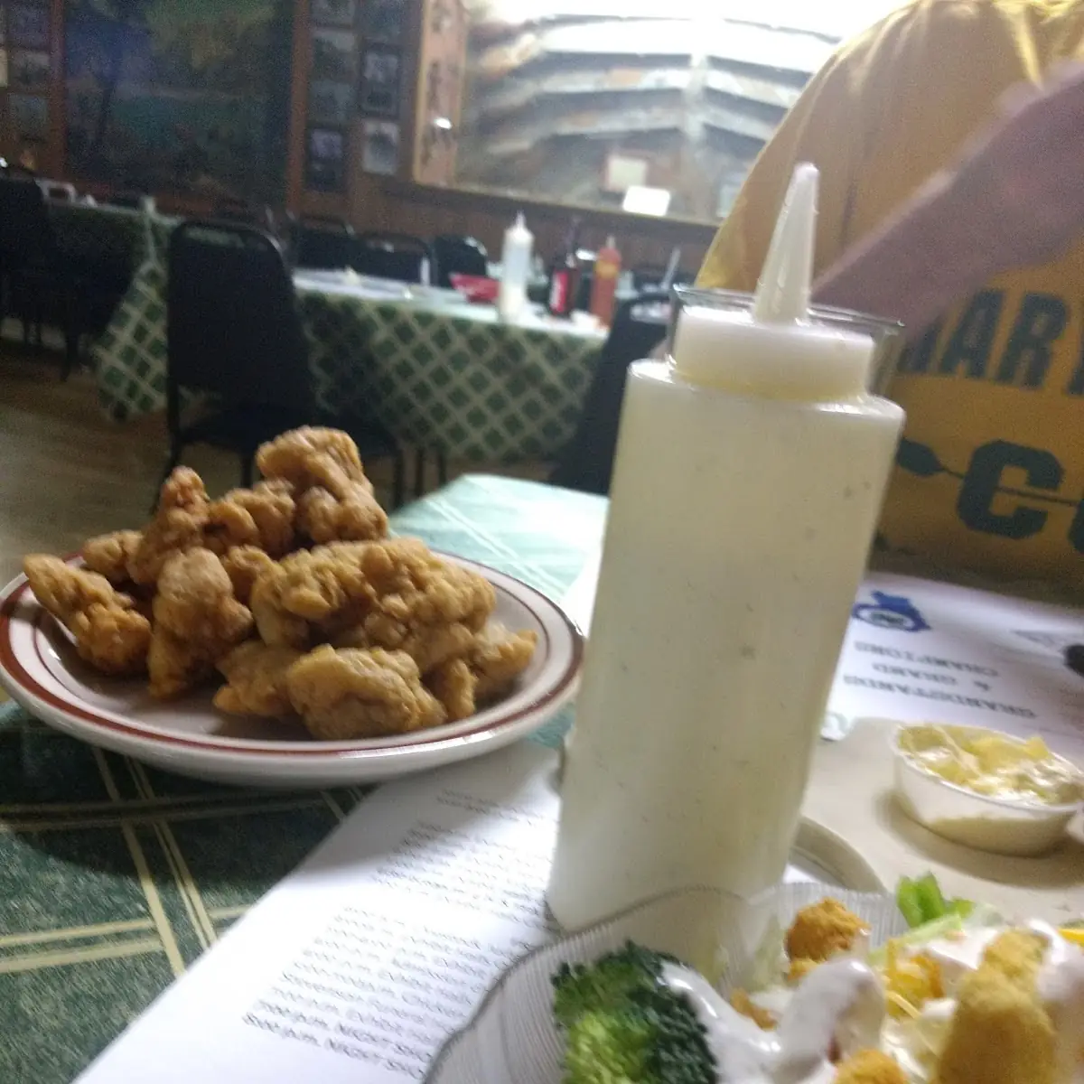 Fried Chicken Gizzards with Ranch Dressing