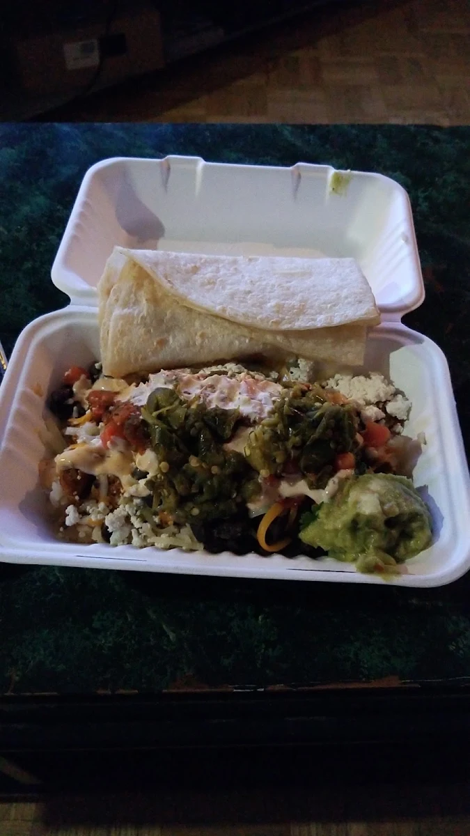 Chicken Burrito Bowl Tortilla on the Side