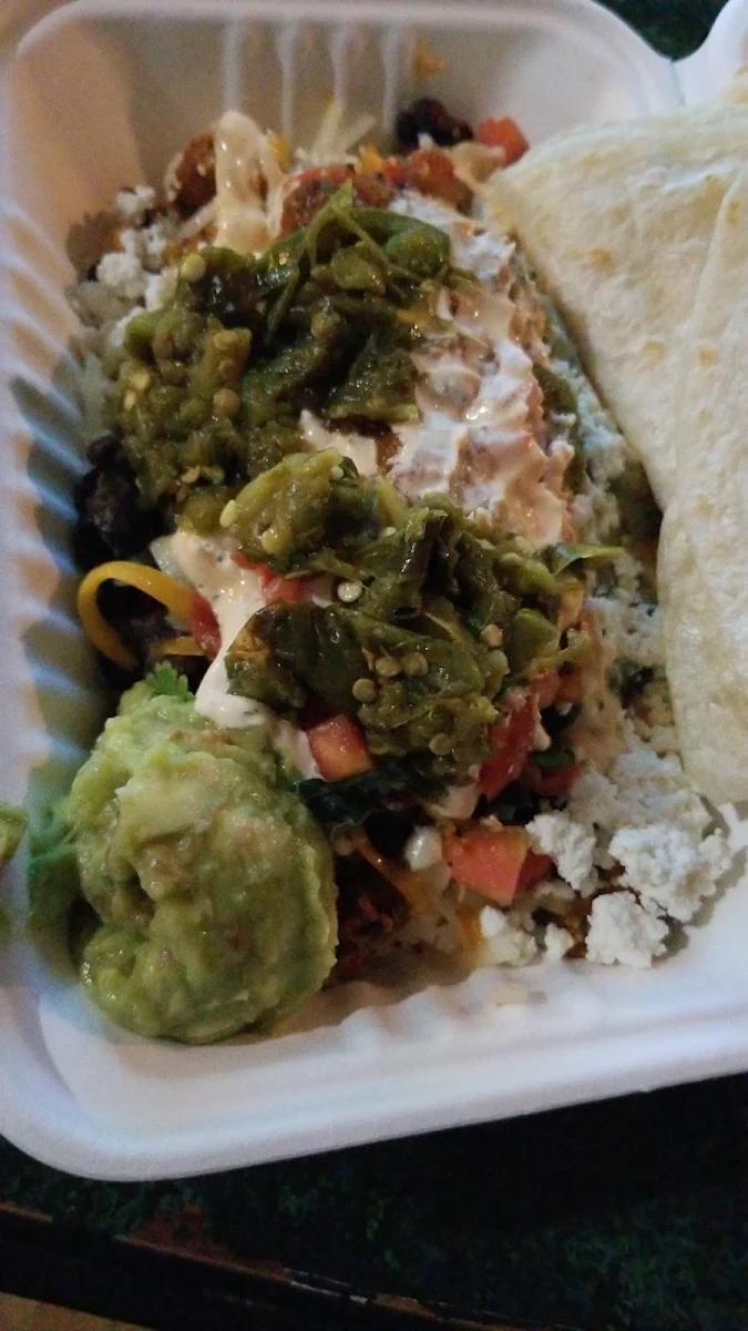Mole Salad with Tortilla on the Side