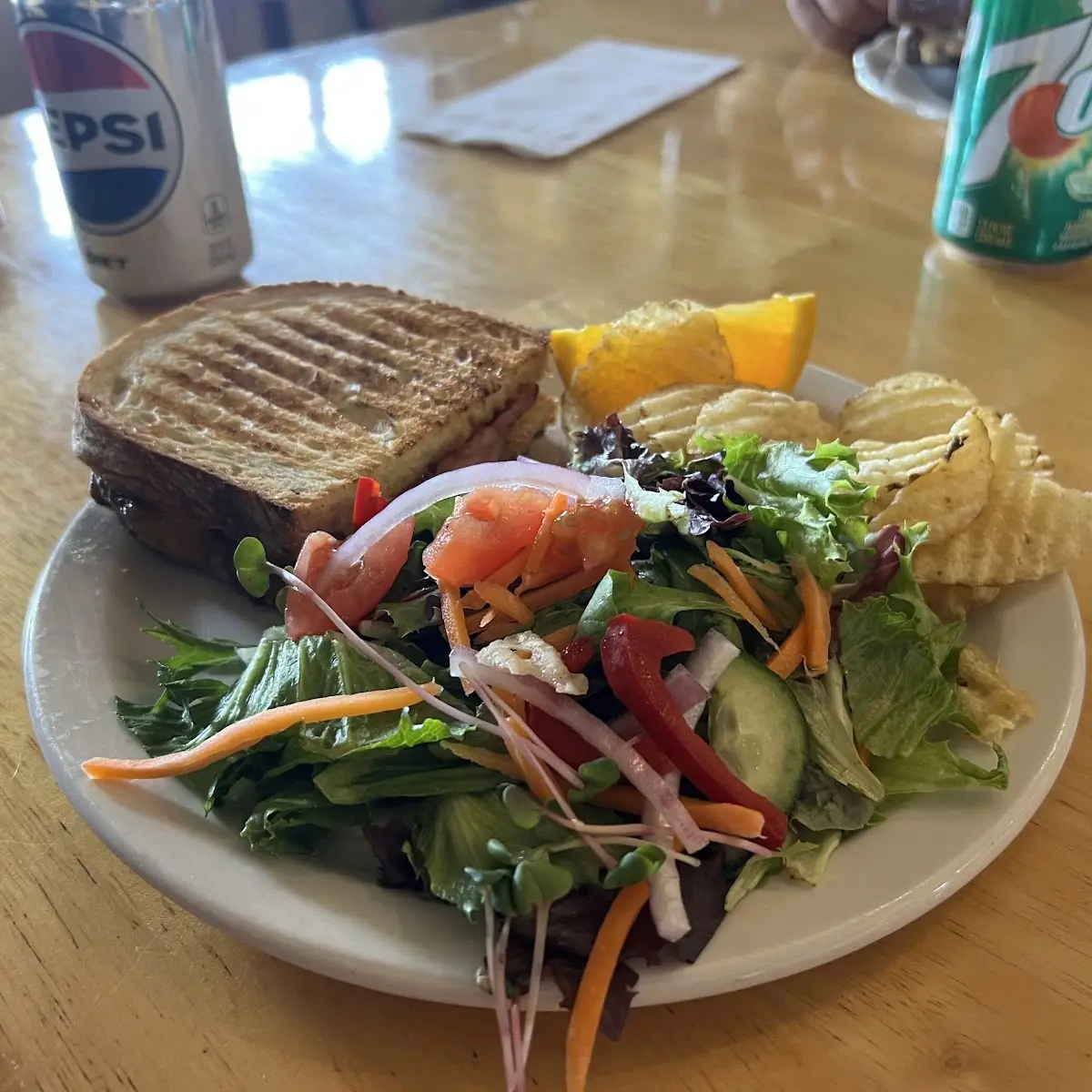 Sandwich with Soup Salad