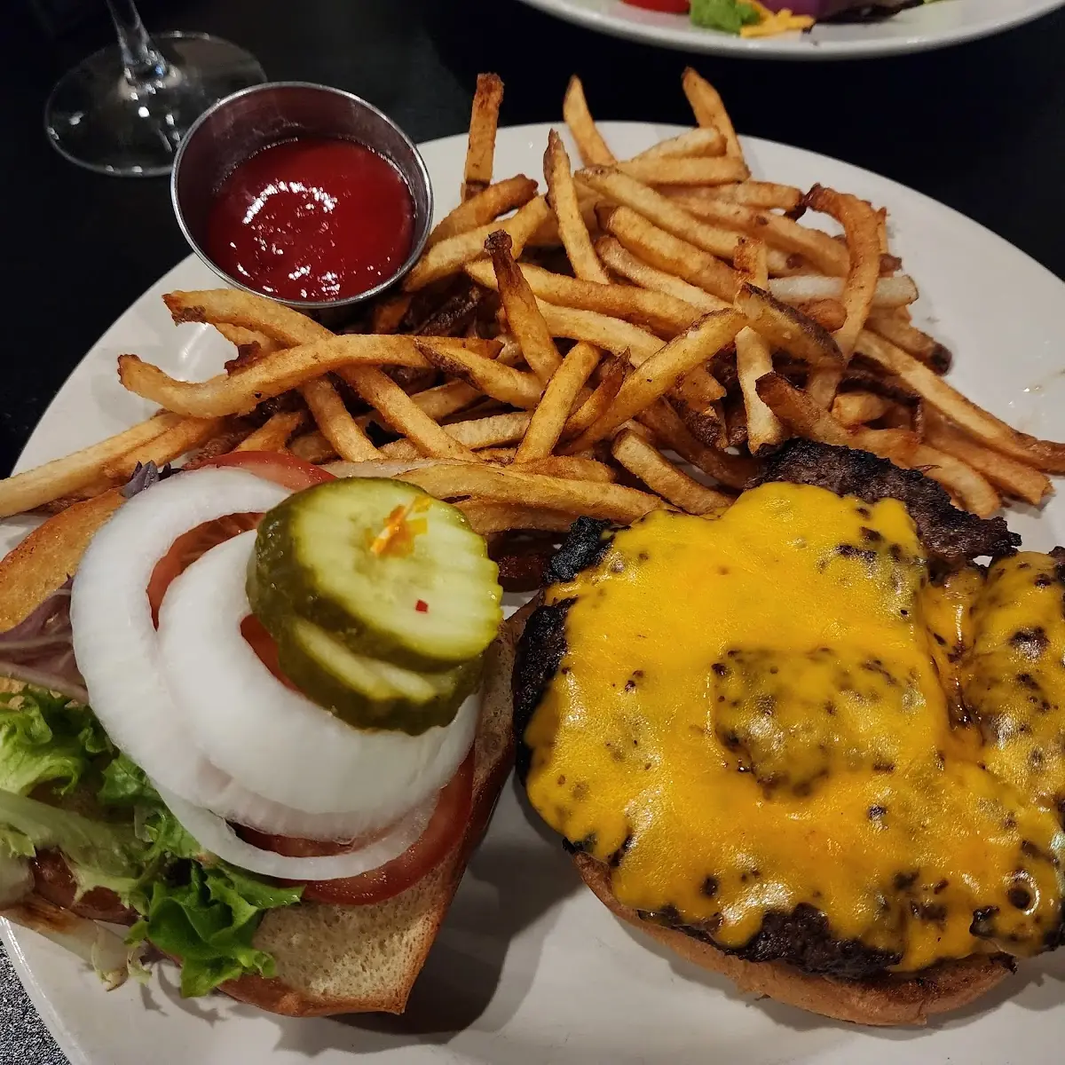 Burger and Fries