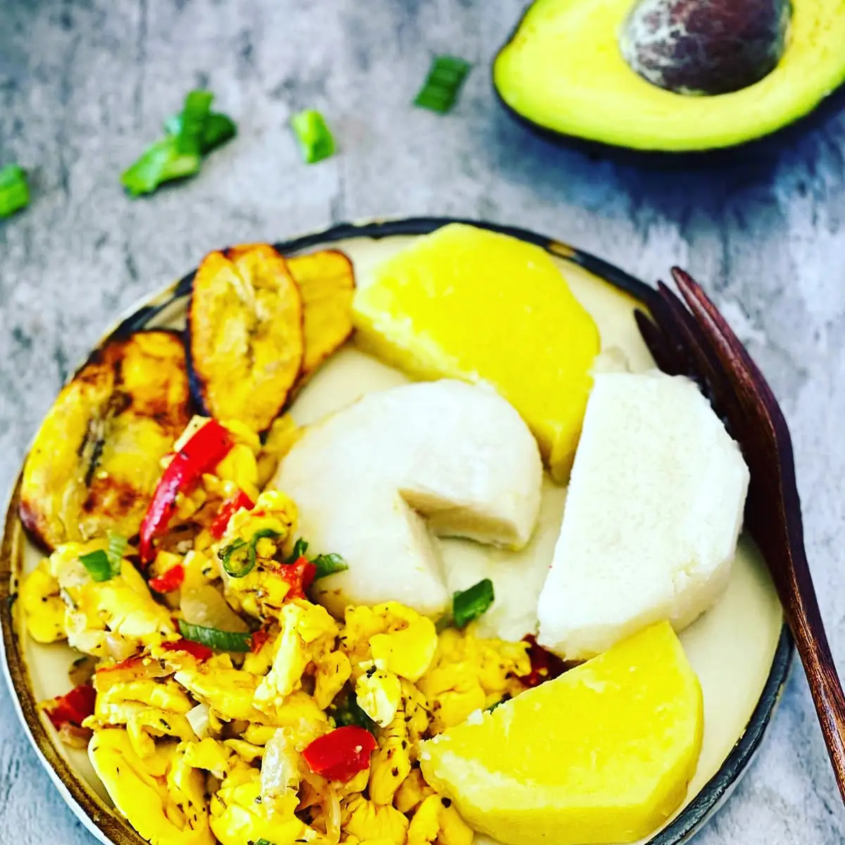 Ackee and Saltfish & Fry Dumplin