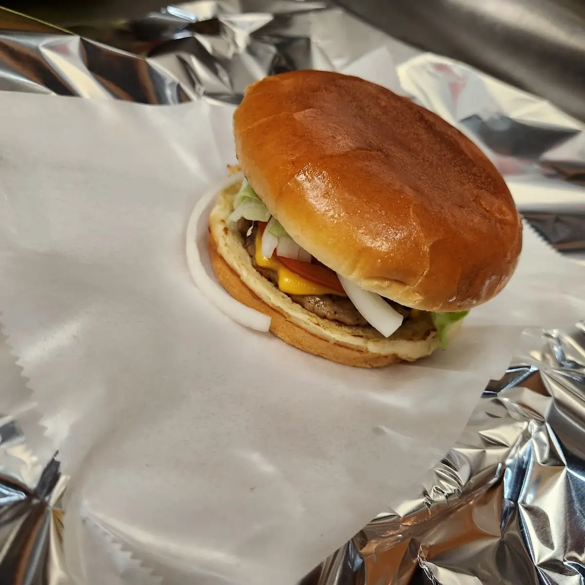 Chicken Burger with Fries Drinks