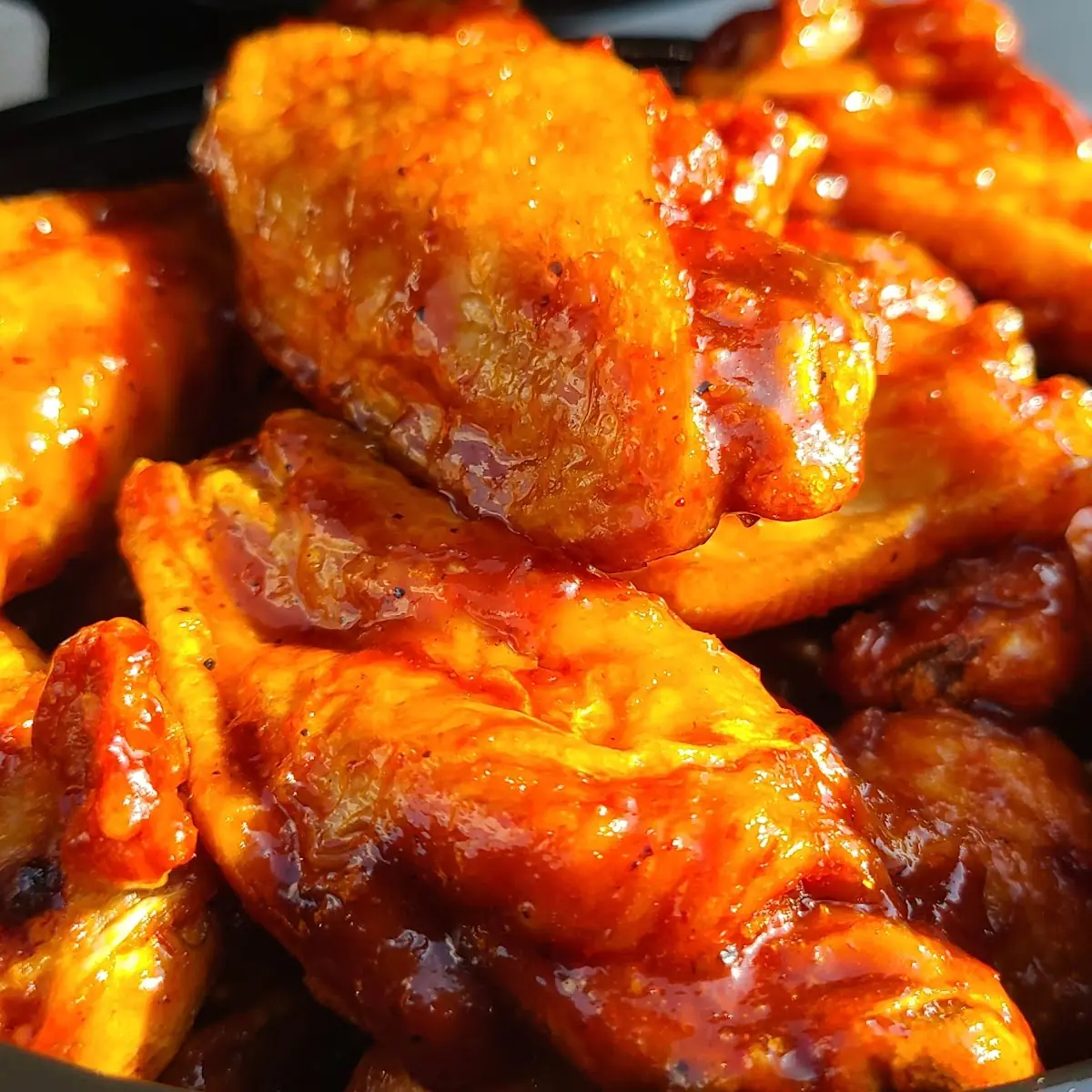 Traditional Wings with Hot BBQ Sauce