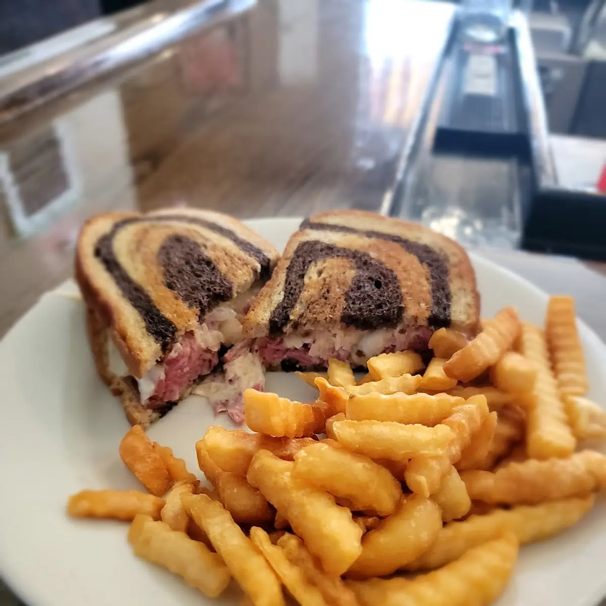 Hand Cut Corned Beef Reuben