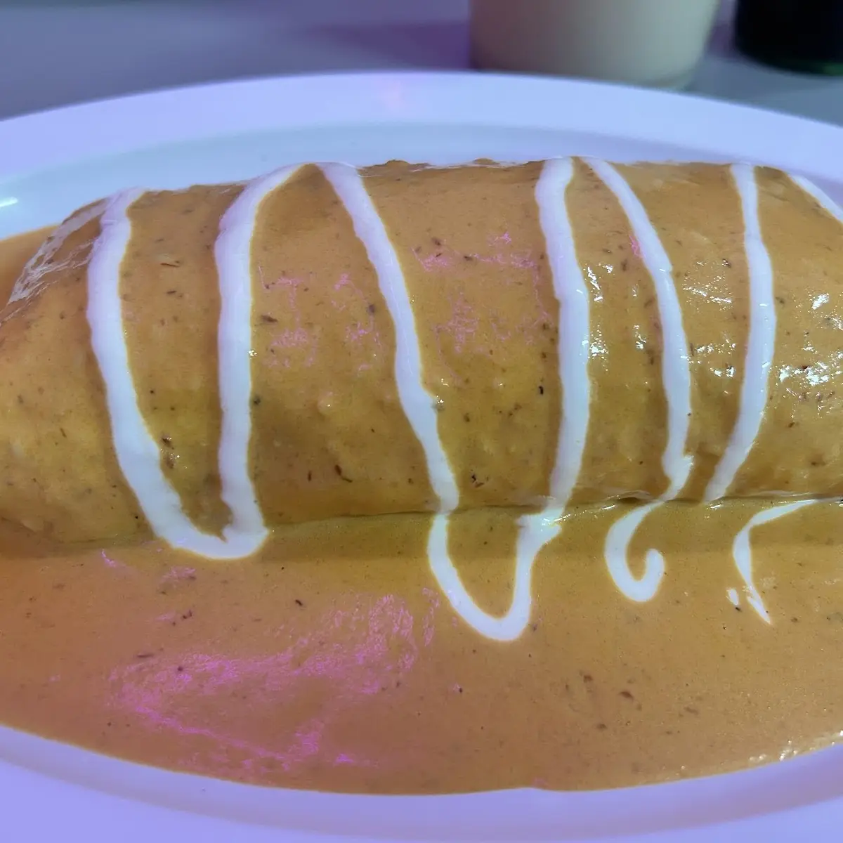 Burrito with Chipotle Sauce