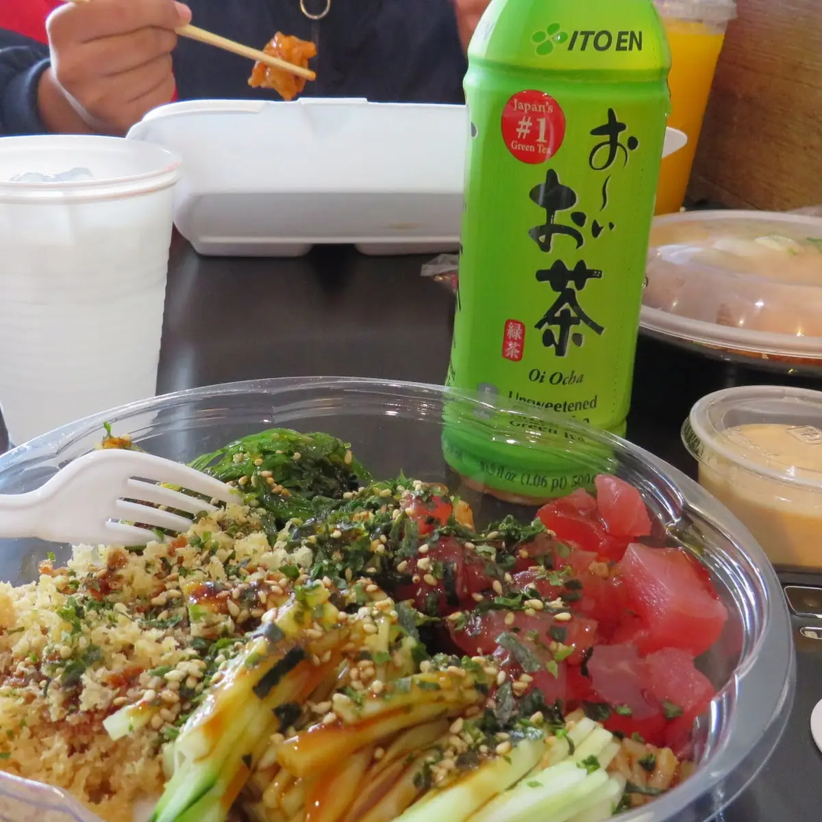Classic Poke and Green Tea