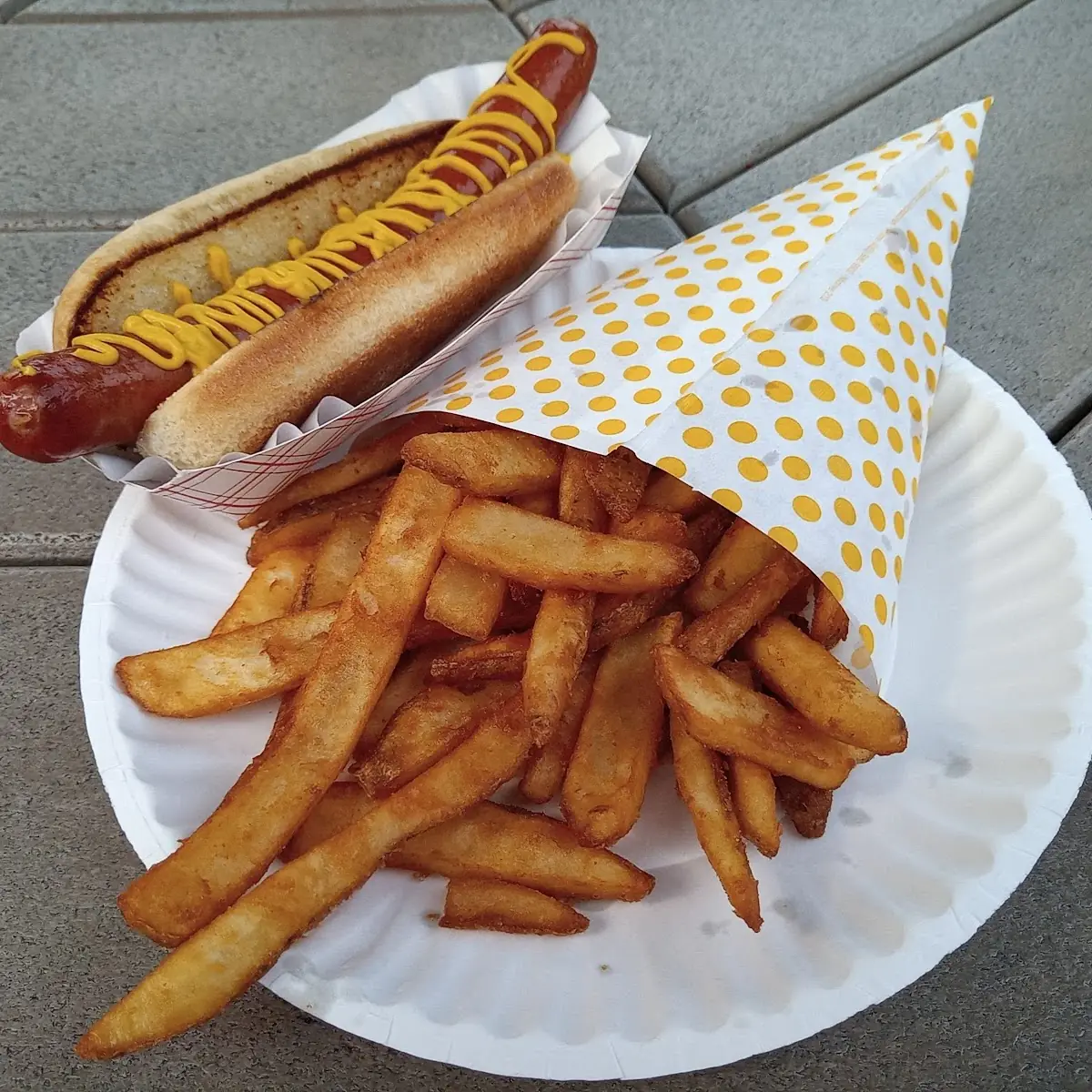 Hot Dog with Fries