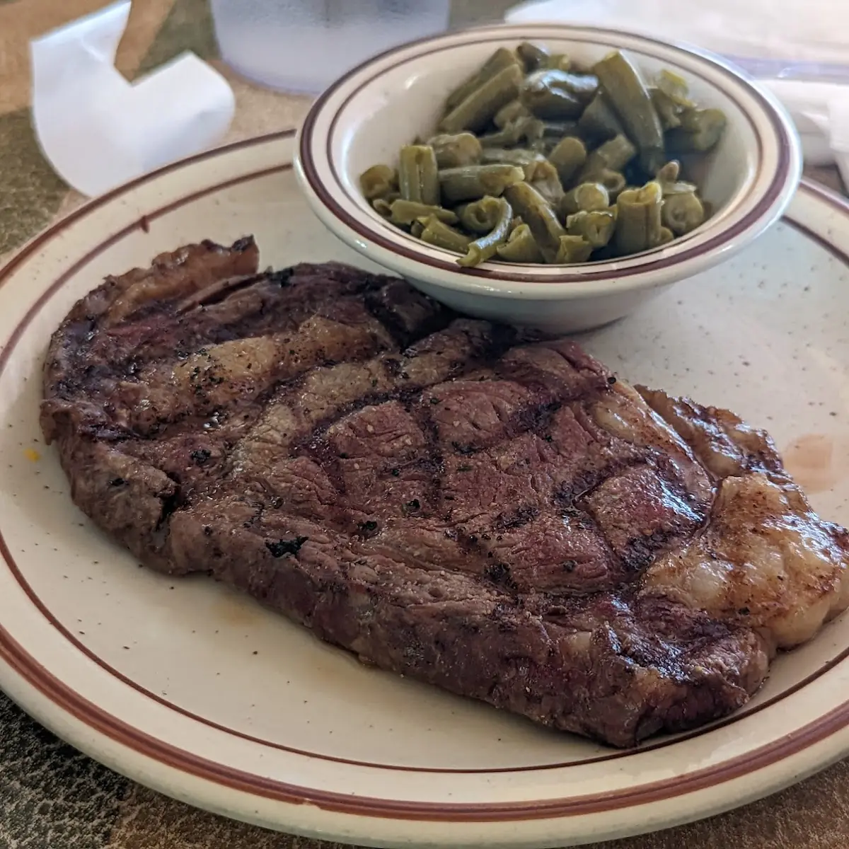 Ribeye Steak with Green Beans