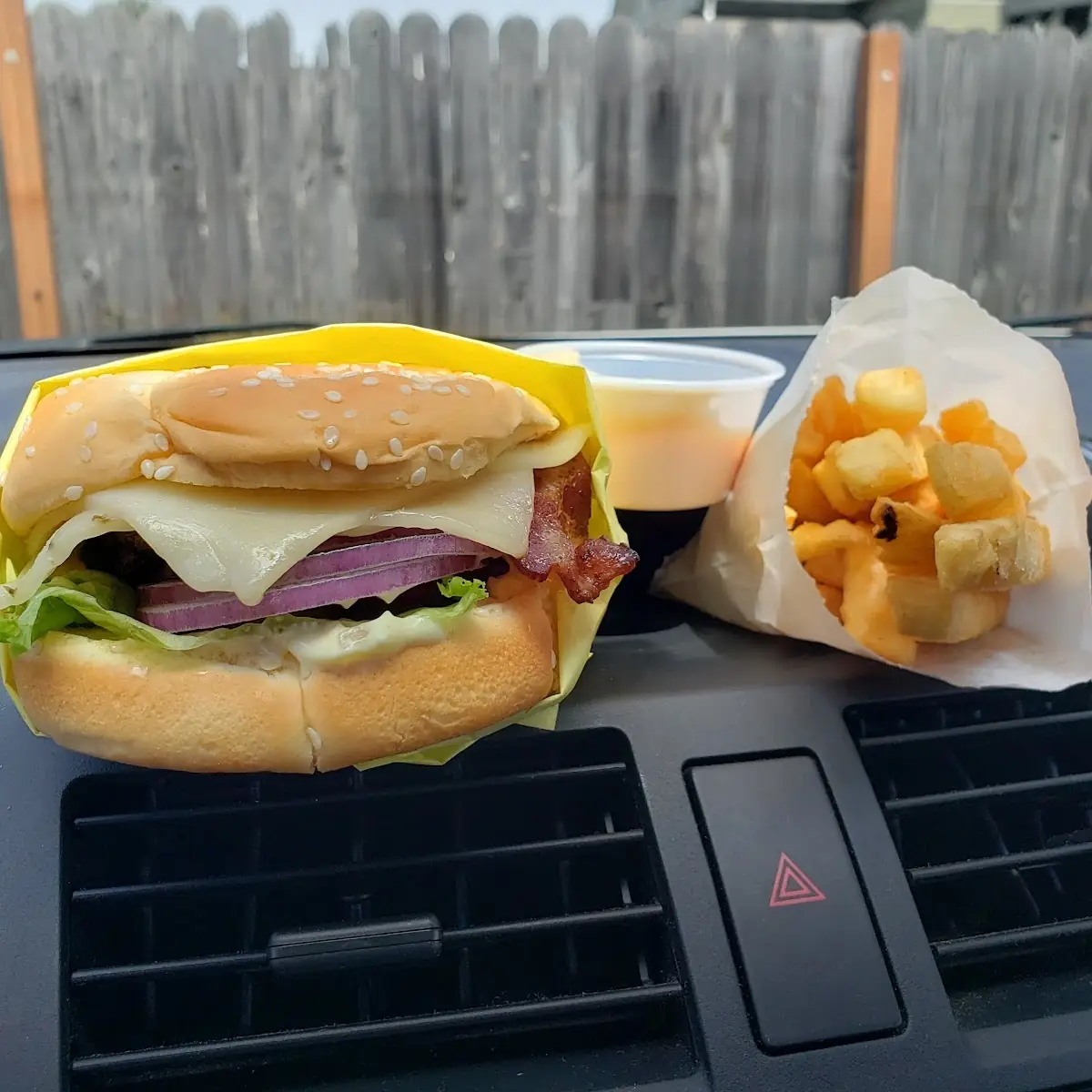 Bullseye Burger w Bacon and Pepper Jack