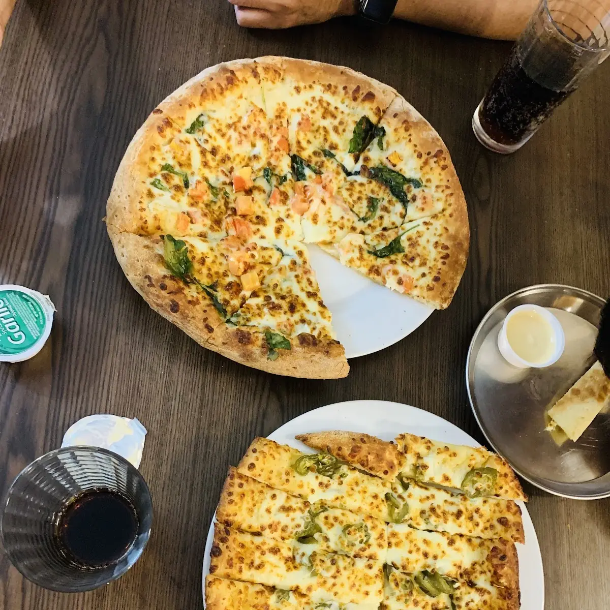 Veggie Pizza and Cheese Sticks