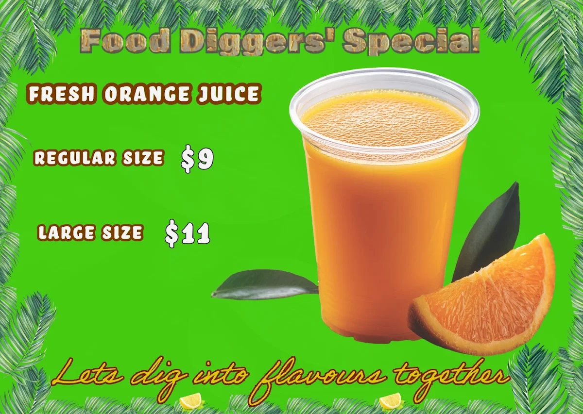 Fresh Orange Juice, Food Diggers