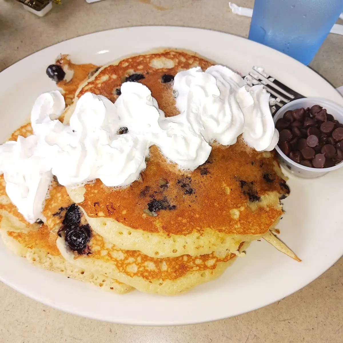 Blueberry Pancakes and Chocolate Chips