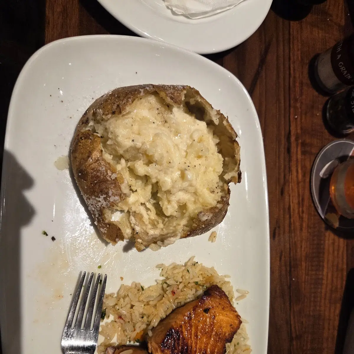 Salmon and Baked Potato
