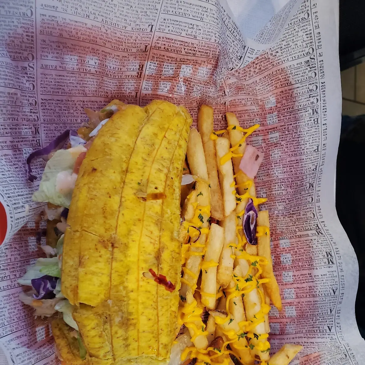 Fried Plantains Sandwich