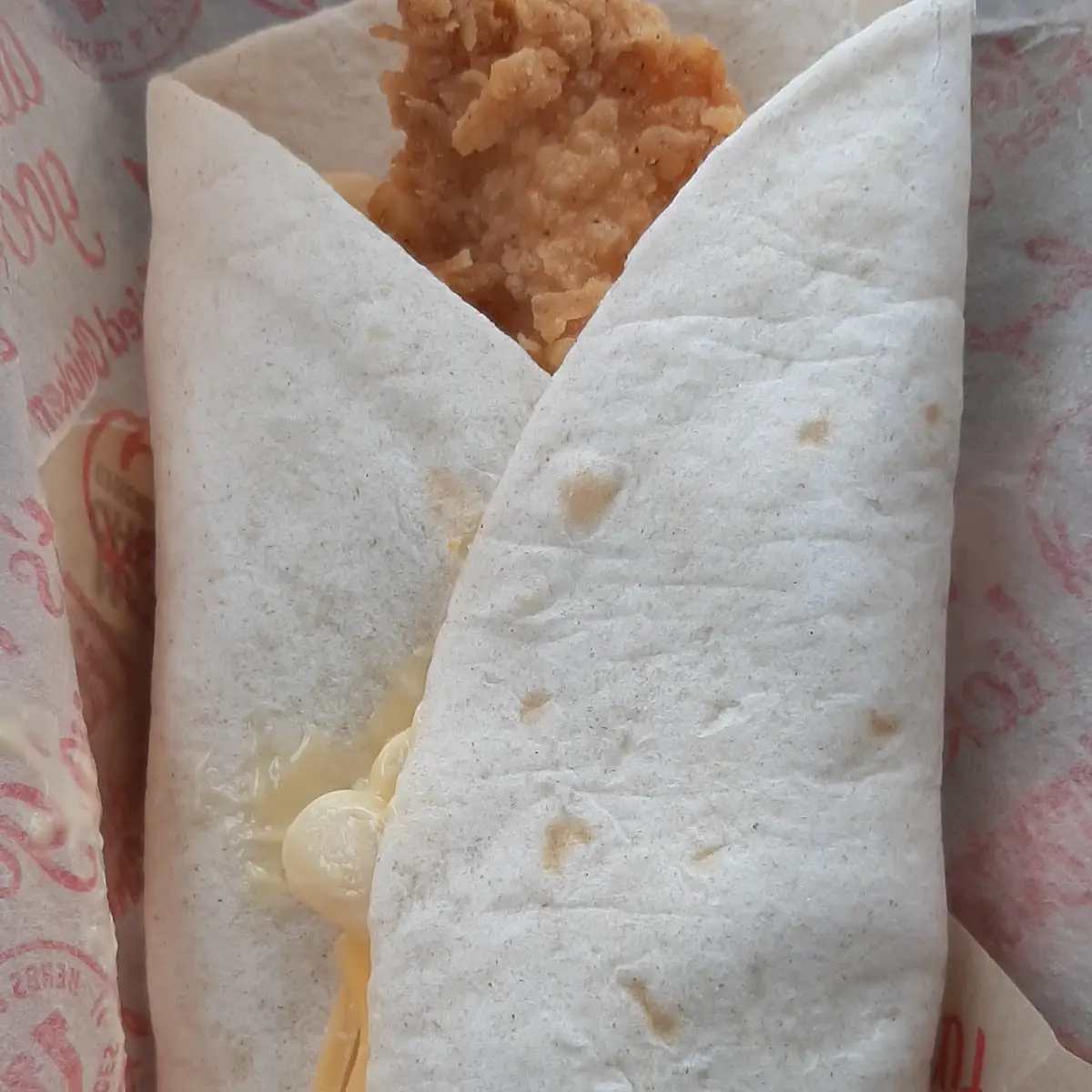 Mac and Cheese Chicken Wrap