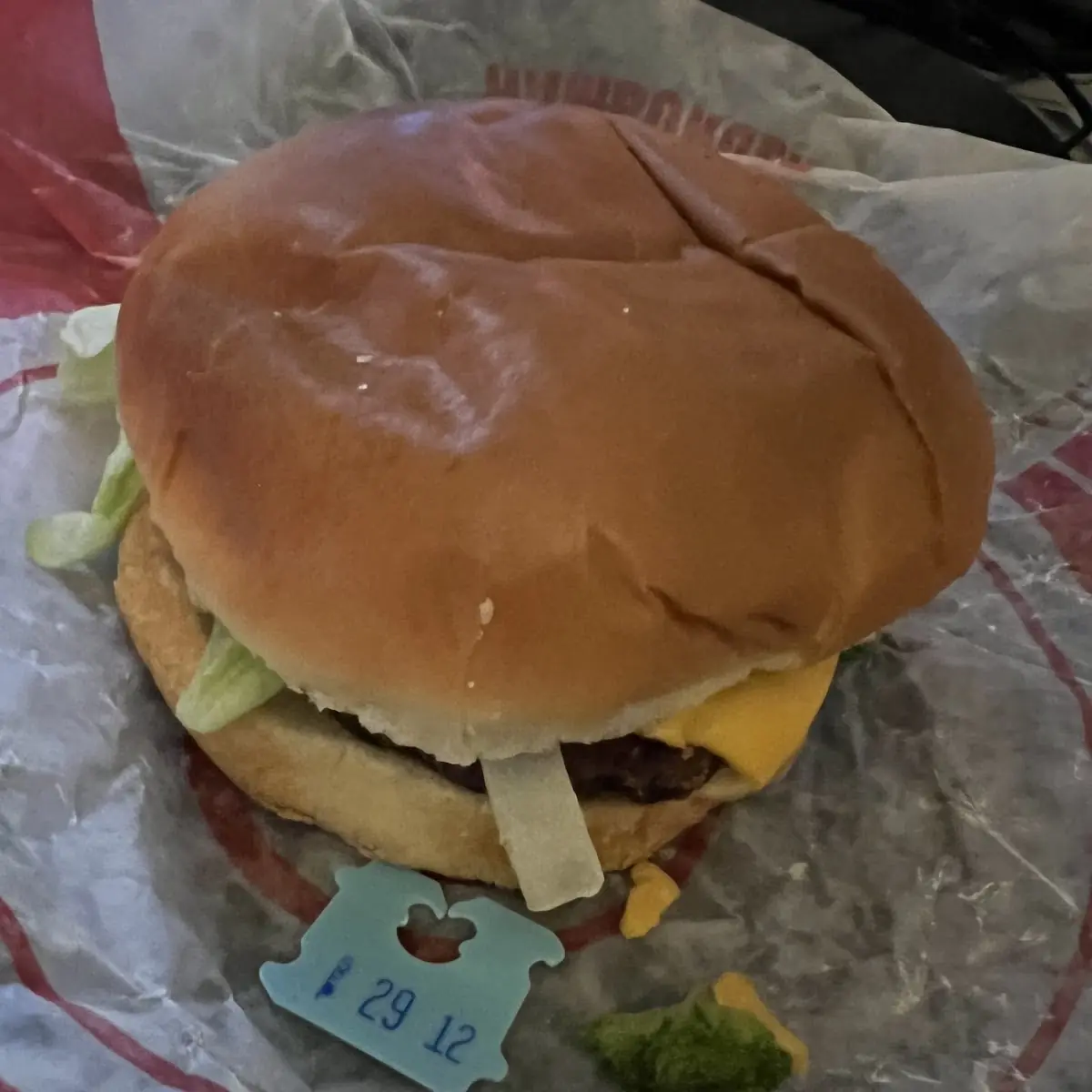 Jumbo Jack Cheeseburger