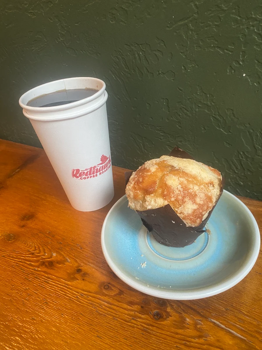 Coffee and Blueberry Muffin