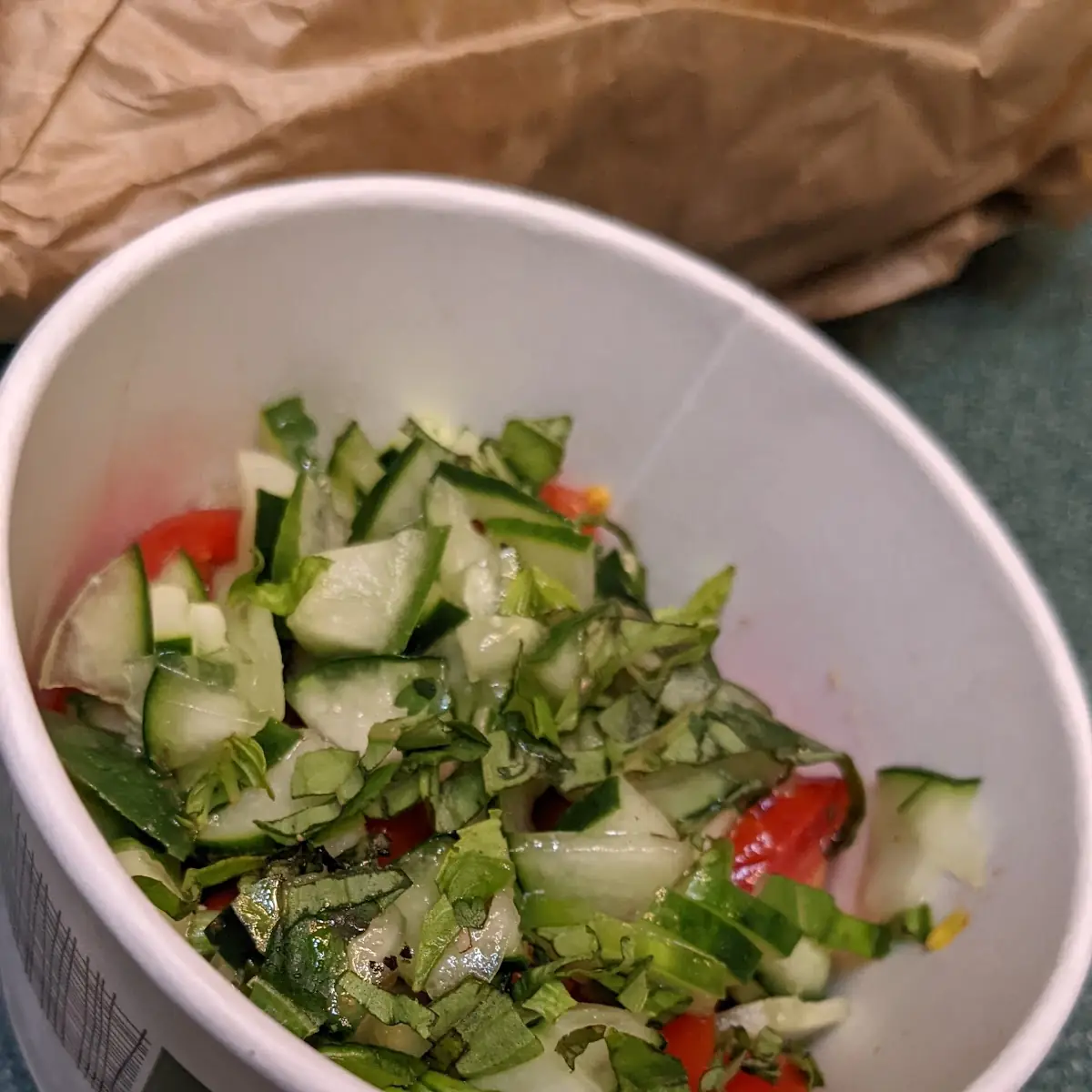 Side Tomato and Cucumber Salad