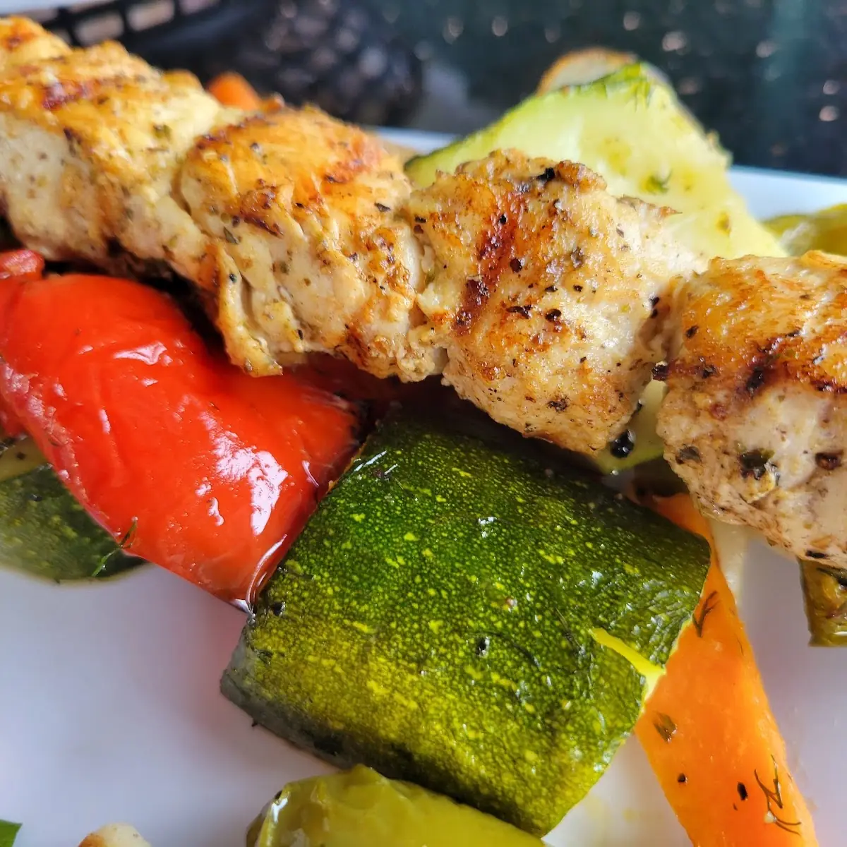 Chicken Souvlaki Platter