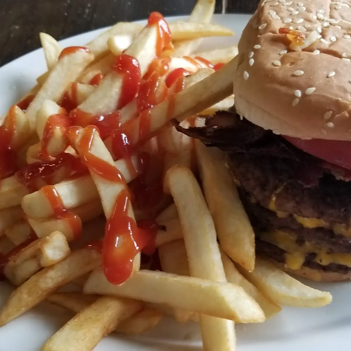 Double Cheeseburger Plate