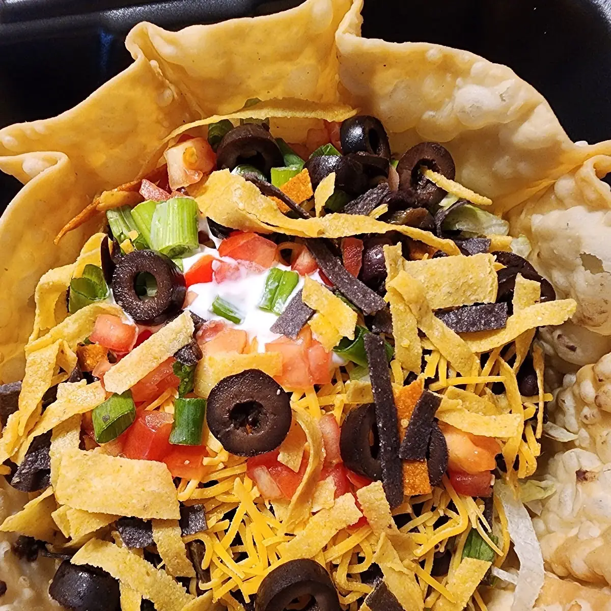 Taco Salad Sub Black Beans