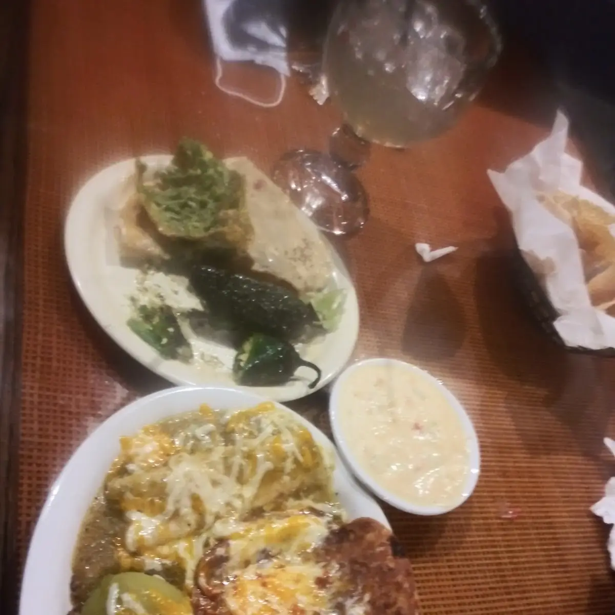 Beef Enchiladas Rice and Beans Cheese Chile Relleno Salsa Roja
