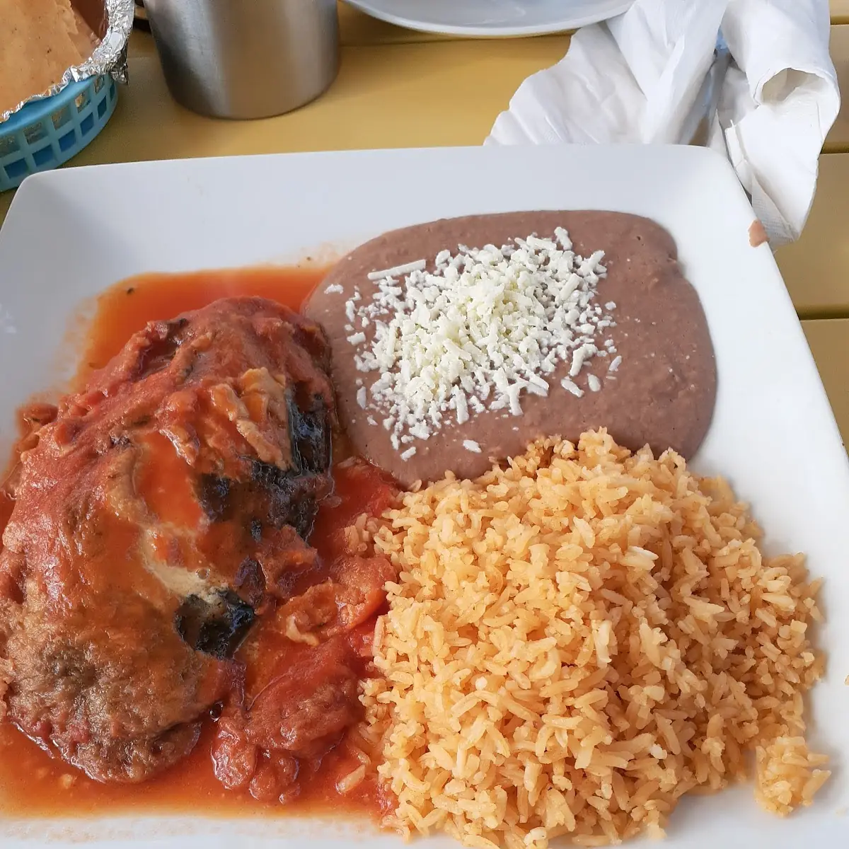 Chile Relleno Stuffed Green Pepper