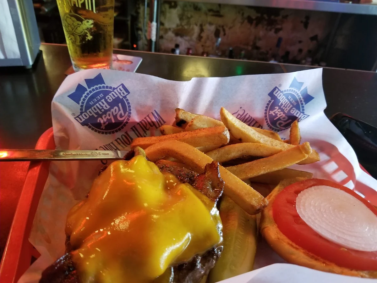 Bacon Cheeseburger and Fries
