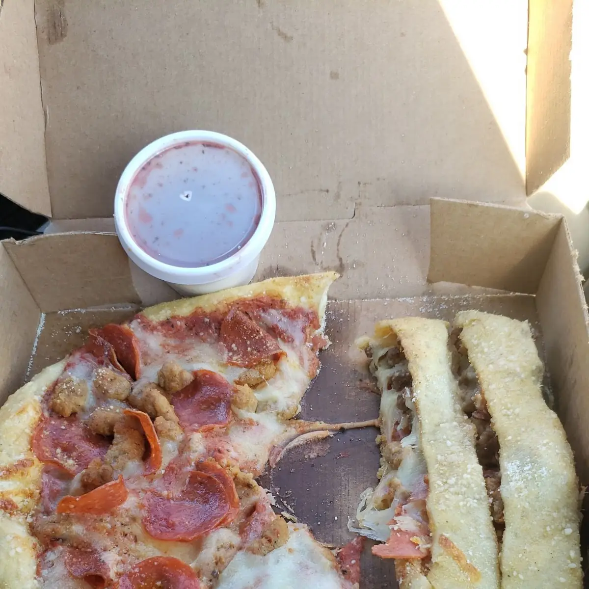 Sausage Pepperoni Pizza