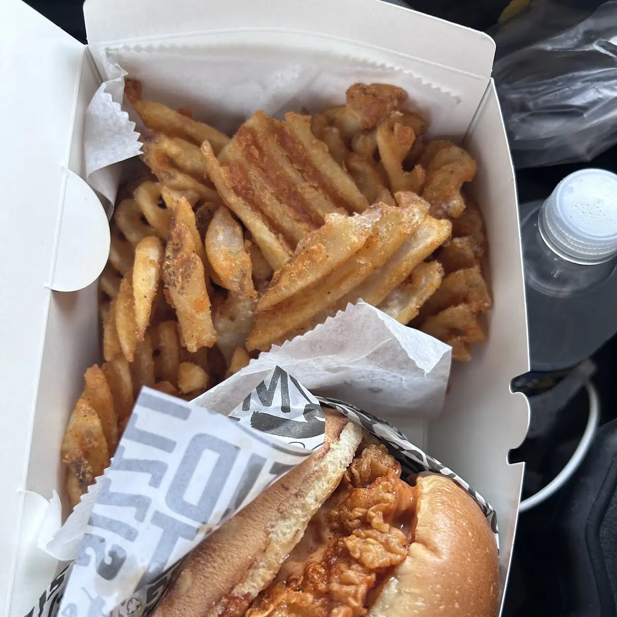 Spicy Chicken Butt Sandwich Combo