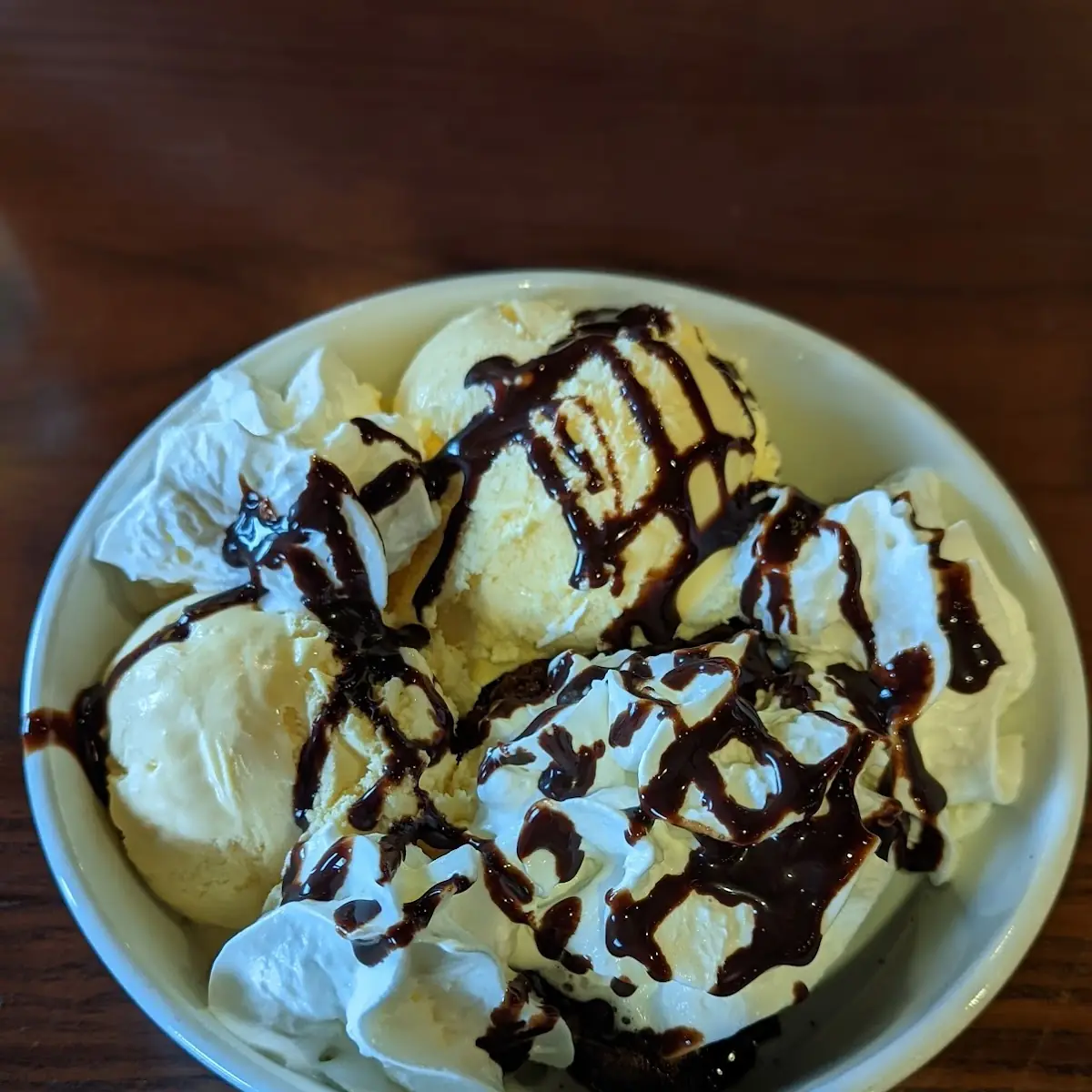 Desert with Fudge Brownie