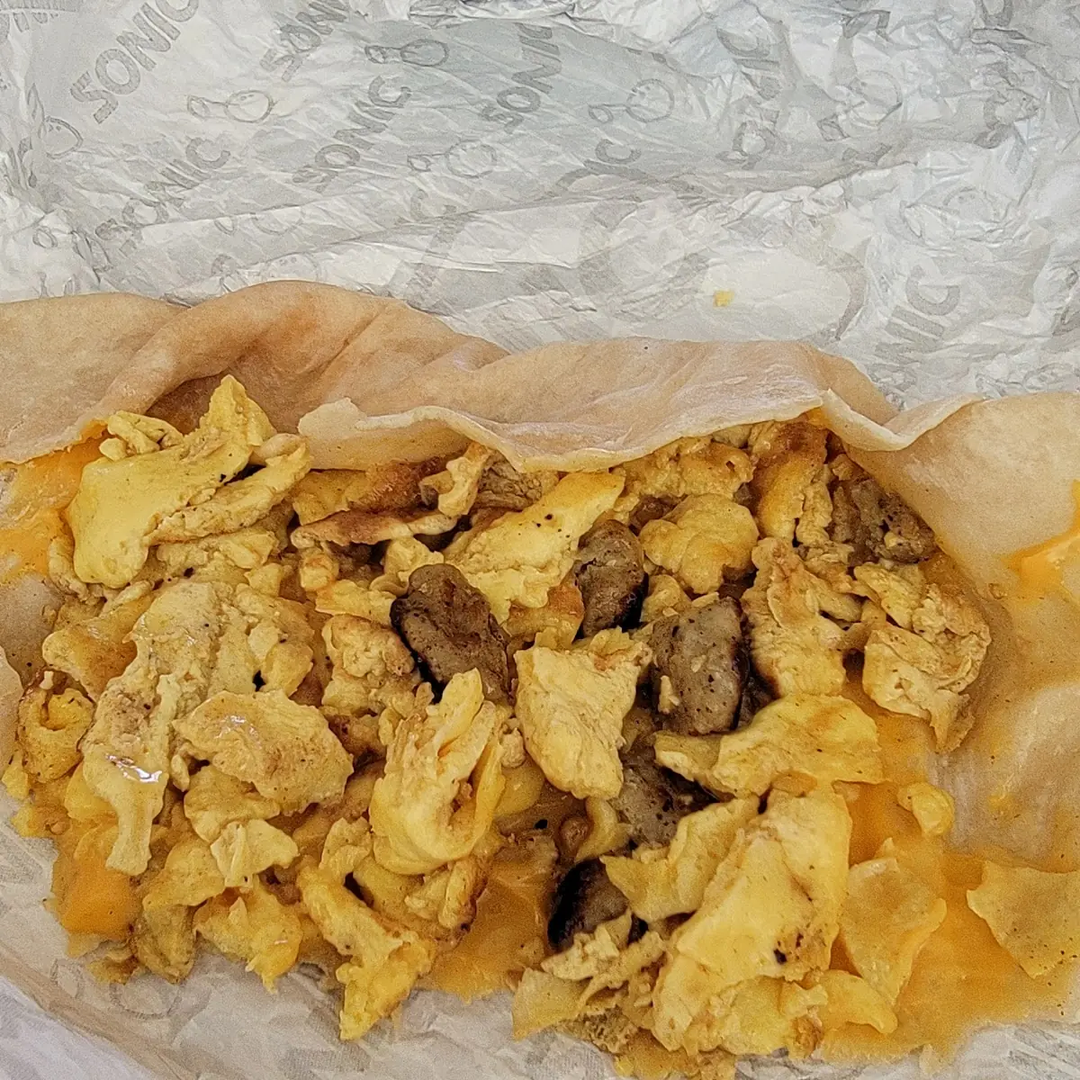 Sausage Egg Cheese Burrito
