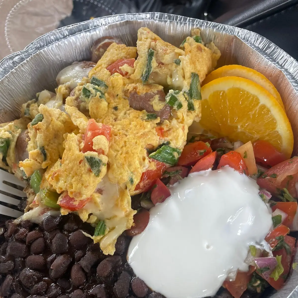 Turkey Sausage Scramble