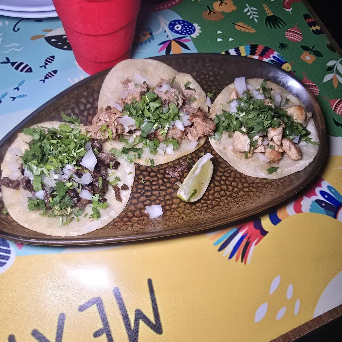 Tongue Lengua Taco Combo