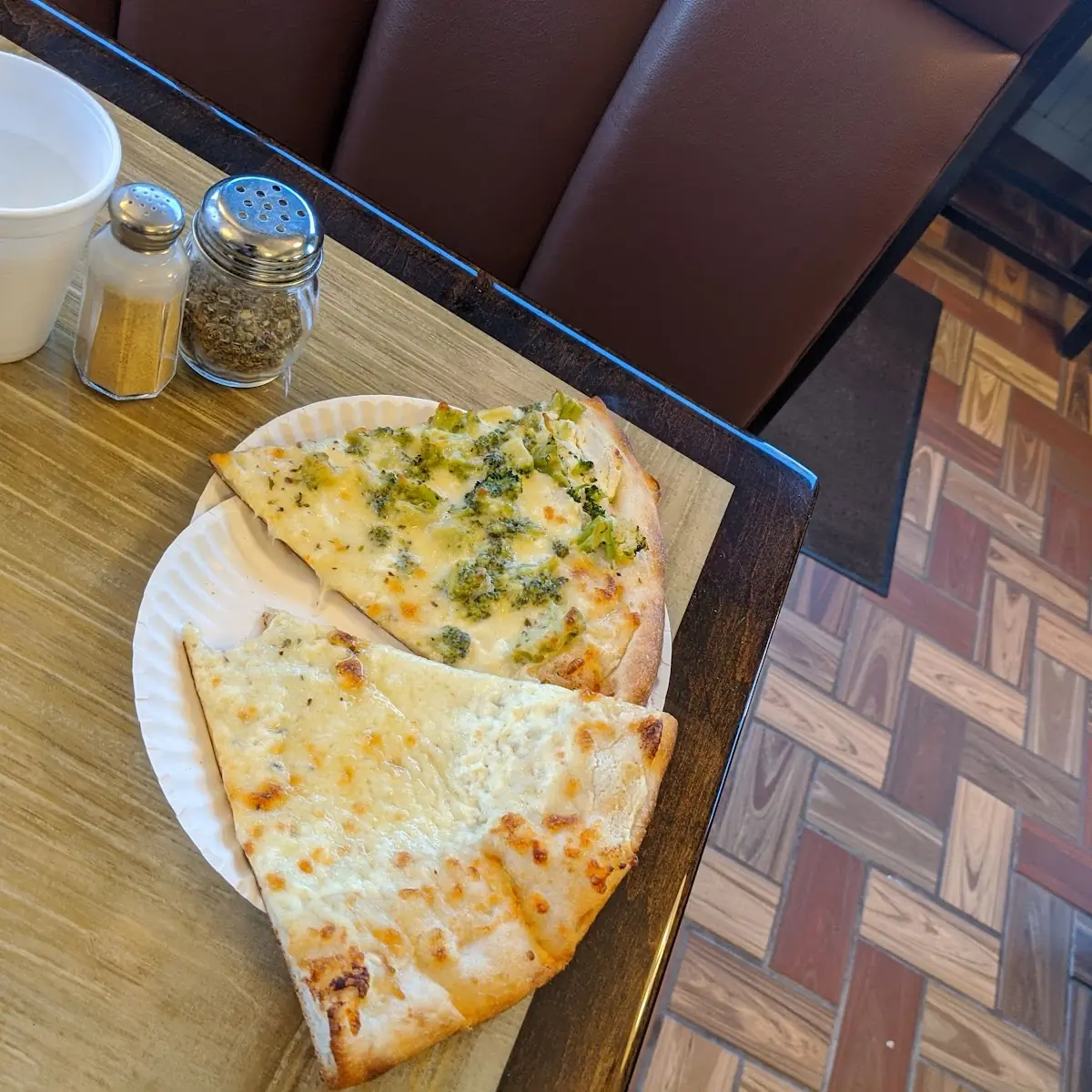 White Pizza by the Slice