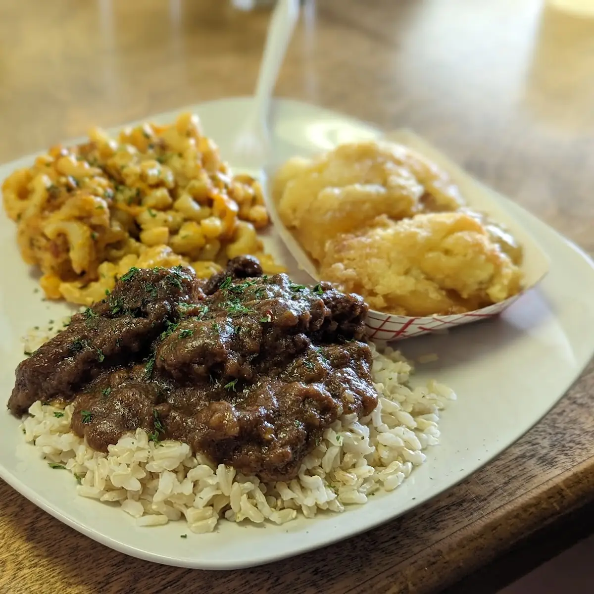 Chop Hamburger Steak Rice & Gravy
