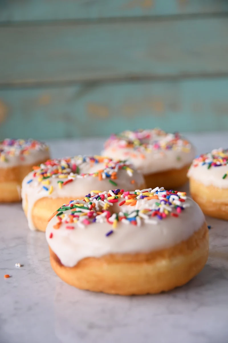 Vanilla Sprinkle Doughnut