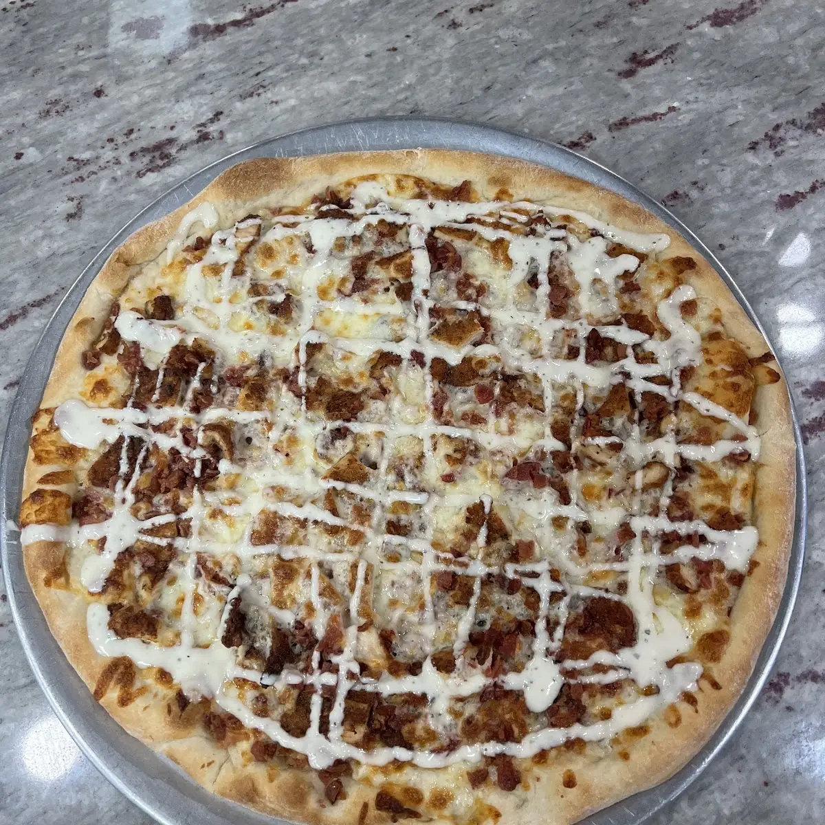 Chicken Bacon Ranch Pizza