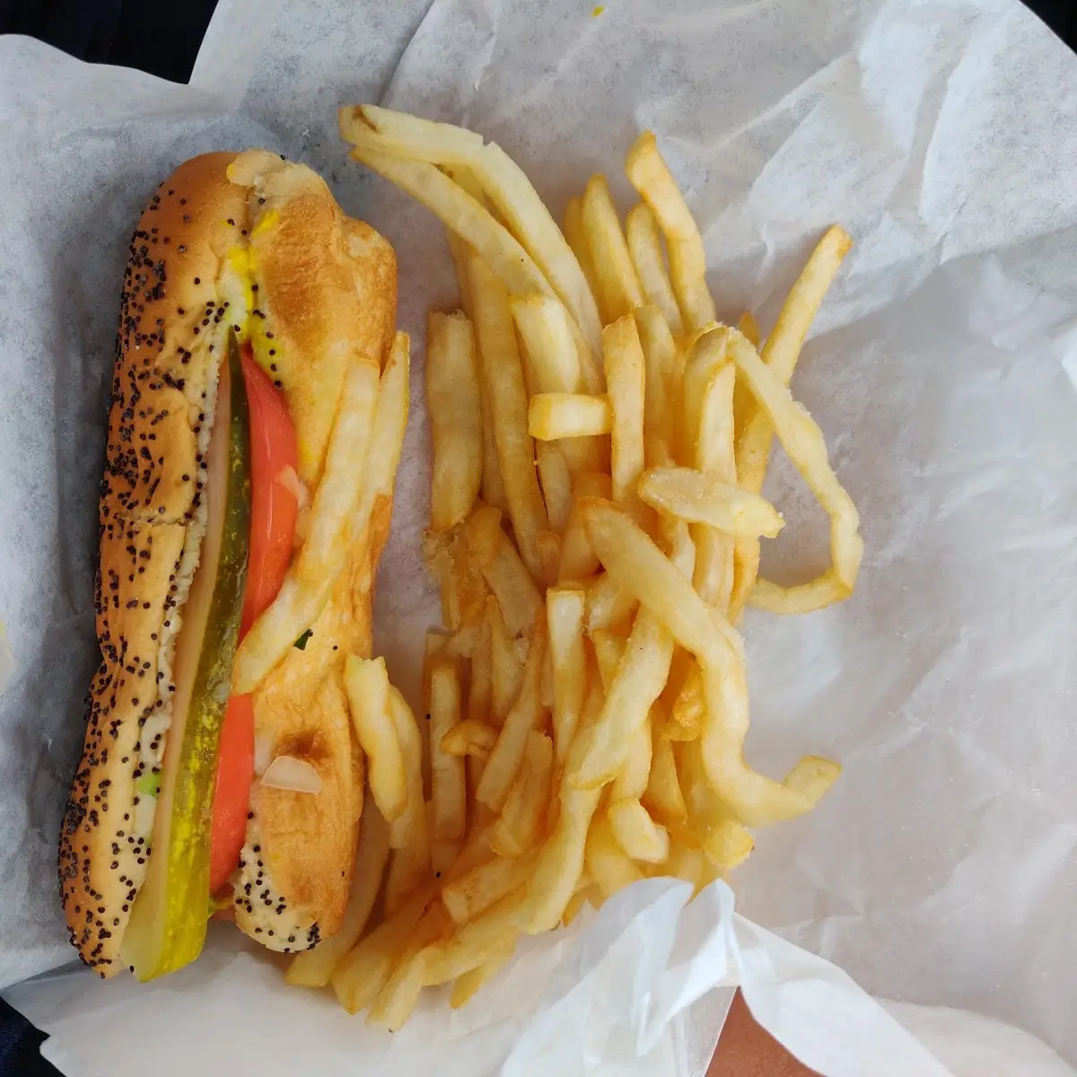 Hot Dog with Fries