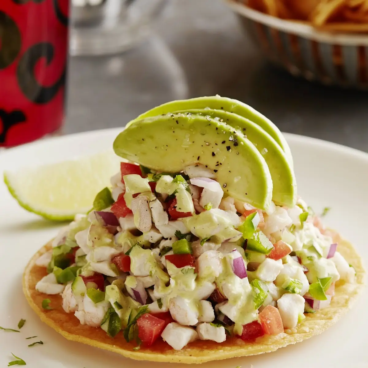 Baja Ceviche Tostada