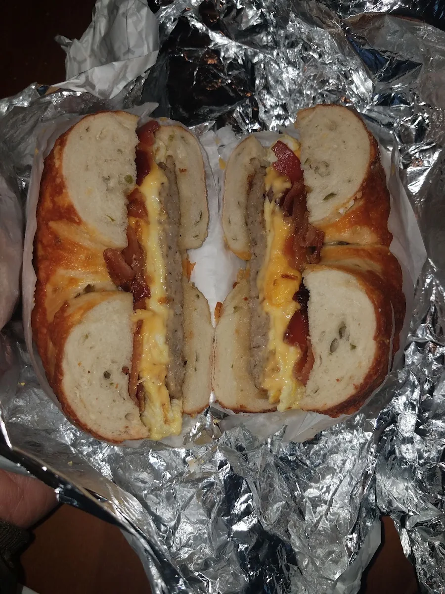 Scrambled Eggs Cheese and Sausage