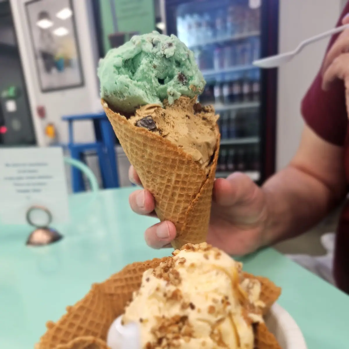 Sea Salt Caramel in Waffle Bowl