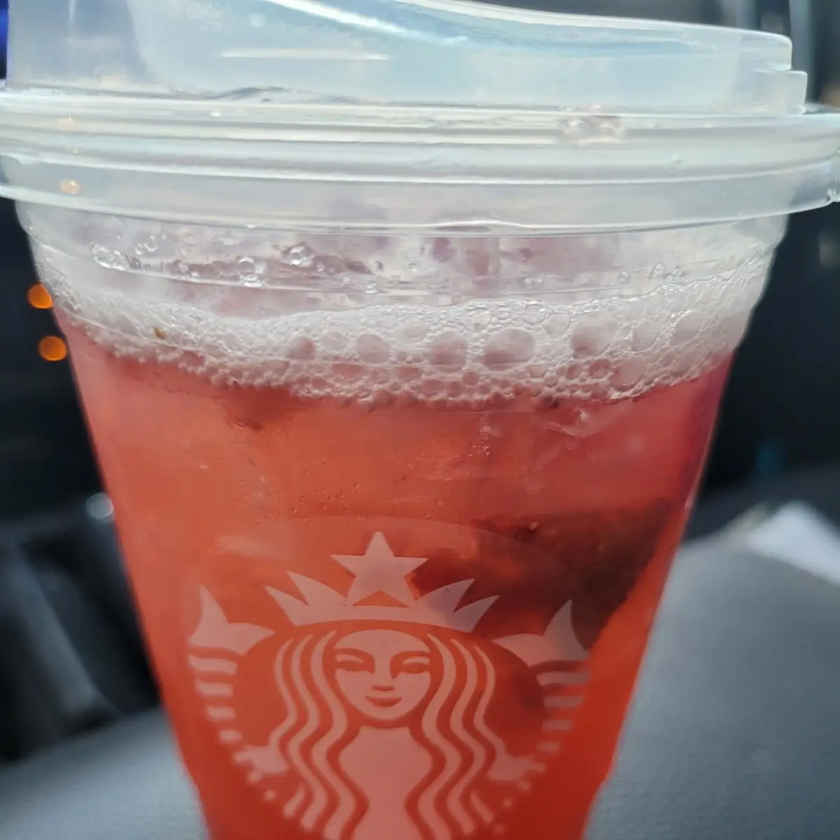 Strawberry Açaí Starbucks Refreshers Beverage