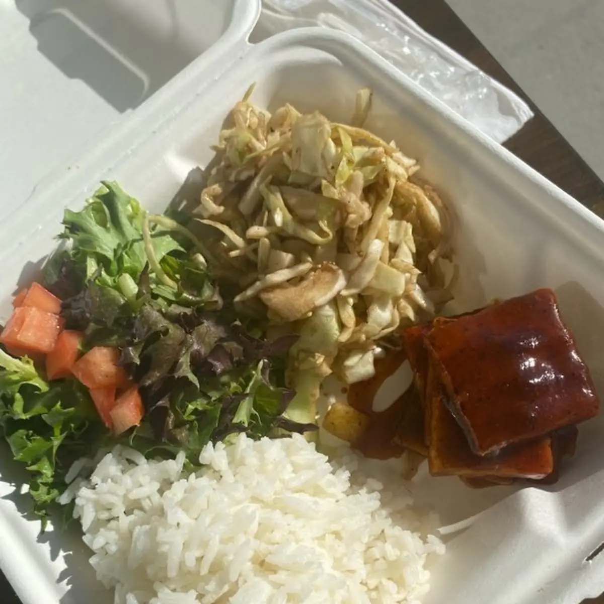 BBQ Tofu Platter