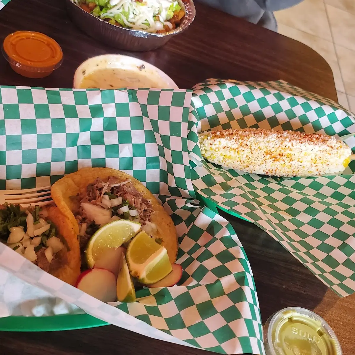 Carne Asada Street Tacos and Elote