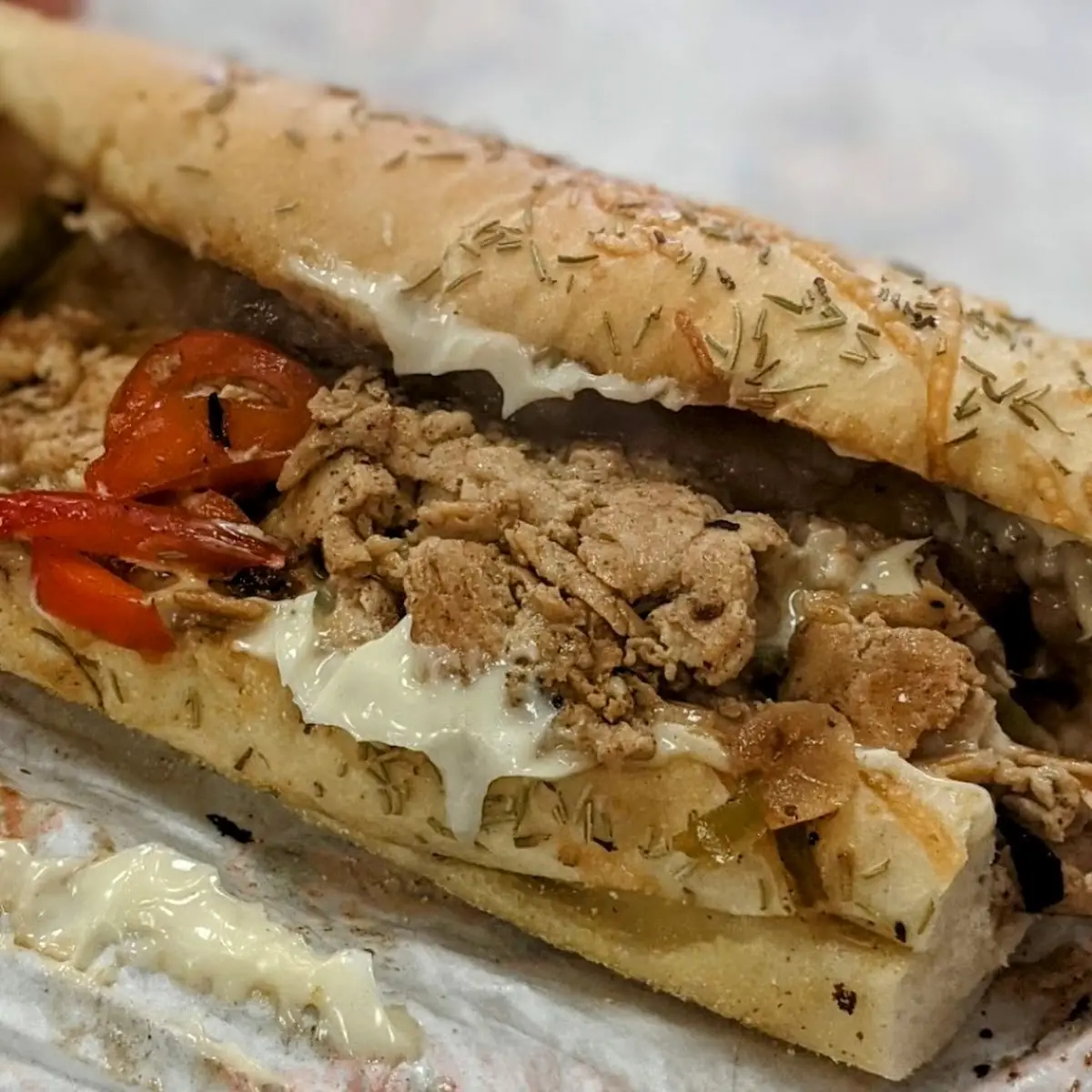 16 Chicken Philly Cheese Steak